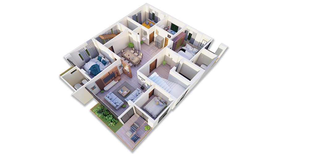 4 Bed 4th Floor 1747SFT