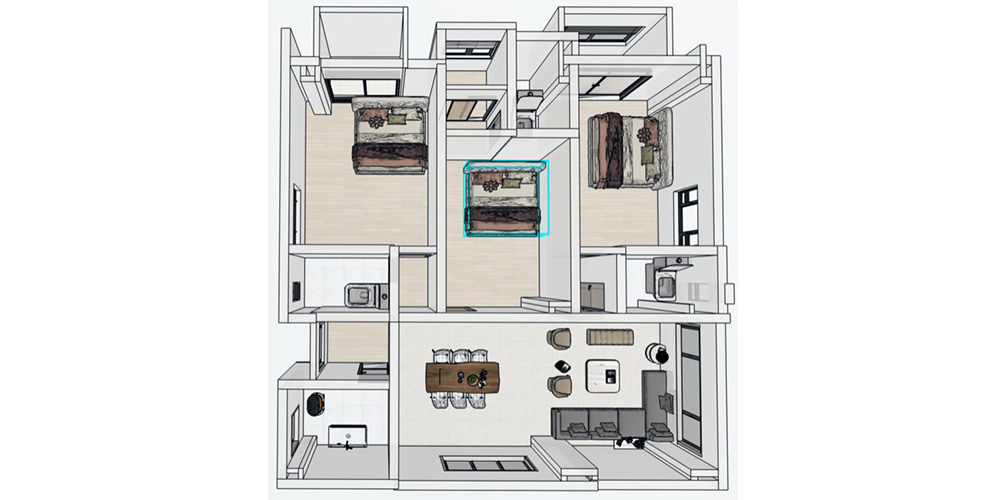 3 Bed 4th Floor M4 1600SFT
